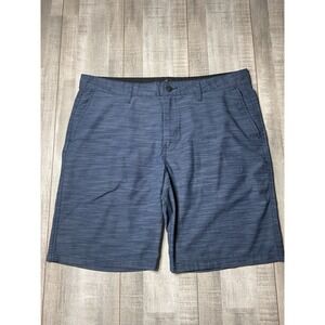 Atlantis Performance Weather Gear Hybrid Stretch Navy Blue Stripe Shorts Size 38